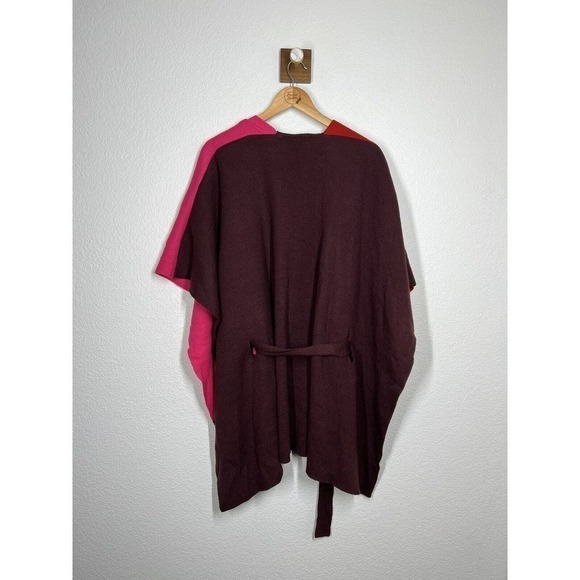 Lane Bryant Color Block Tie Waist Poncho Sweater Size 22/28 - Picture 4 of 5
